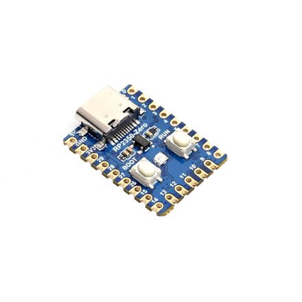 Waveshare RP2350-Zero — a small blue USB-C stick board